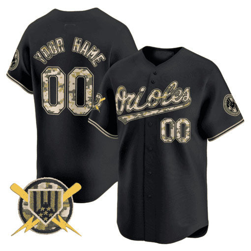 Custom Baltimore Orioles Armed Forces Day Vapor Premier Limited ¨C All Stitched Baseball Jersey baseball jersey product view 2