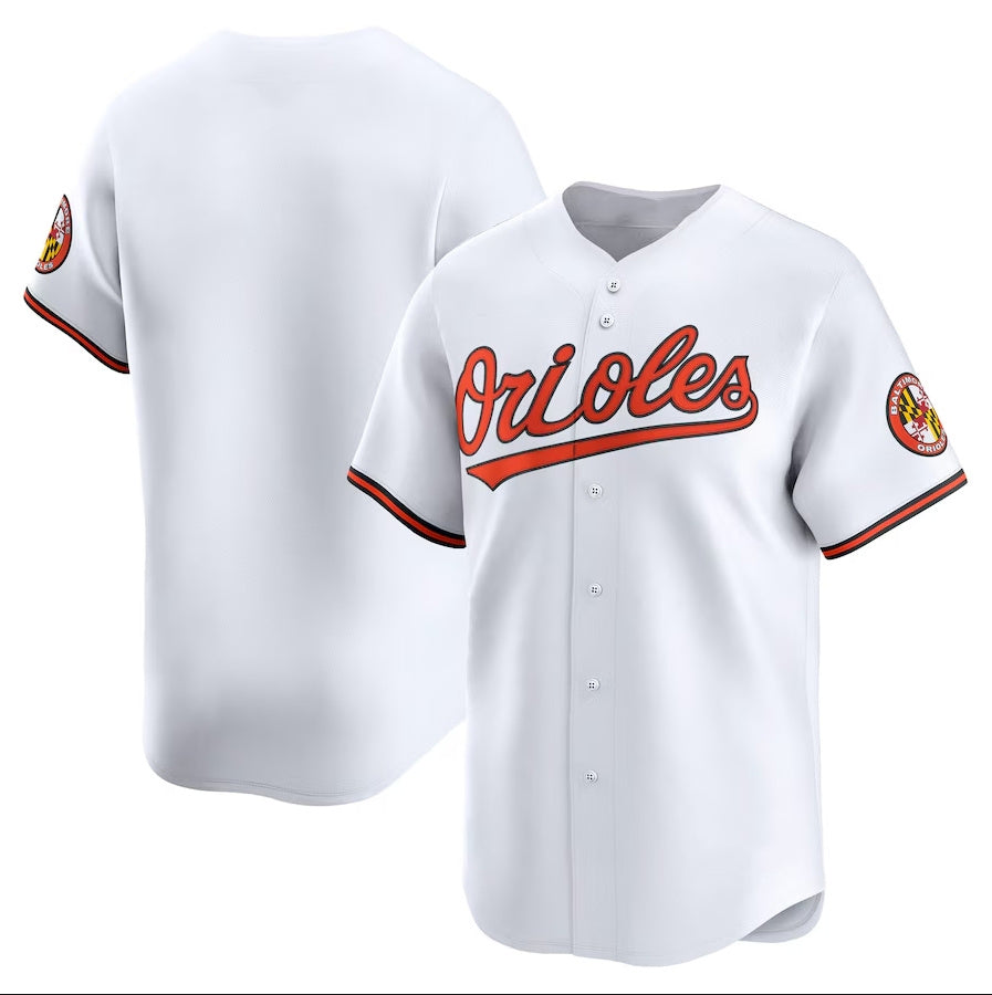 Baltimore Orioles Home Limited Jersey - White Stitched Baseball Jersey baseball jersey product view 1