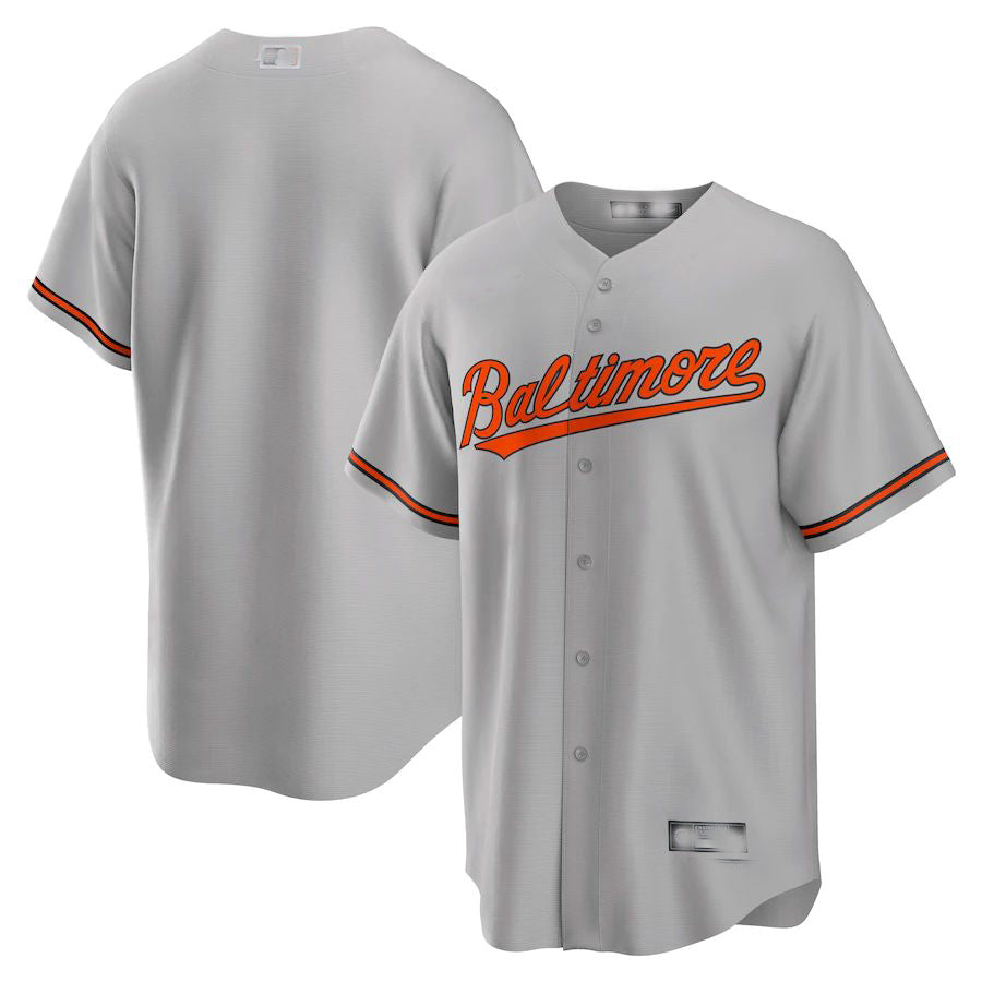 Baltimore Orioles Gray Road Replica Team Jersey Baseball Jerseys baseball jersey product view 1