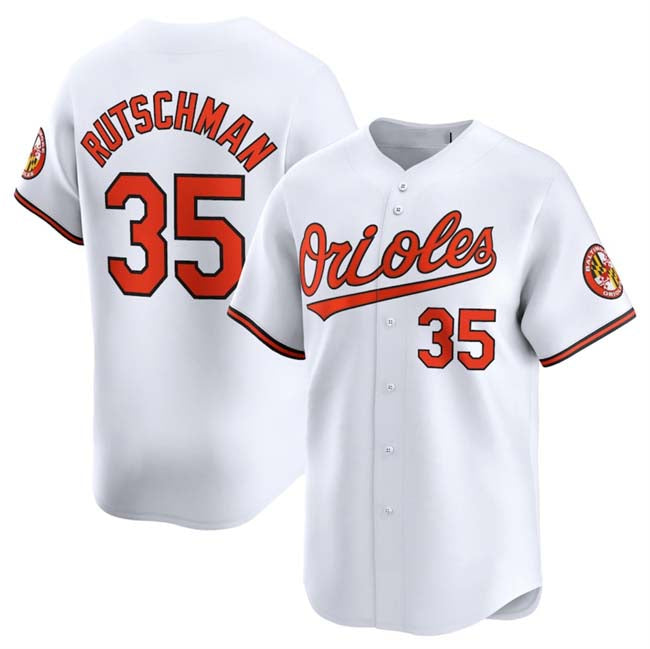 Baltimore Orioles #35 Adley Rutschman White 2024 Home Limited Stitched Baseball Jersey baseball jersey product view 1