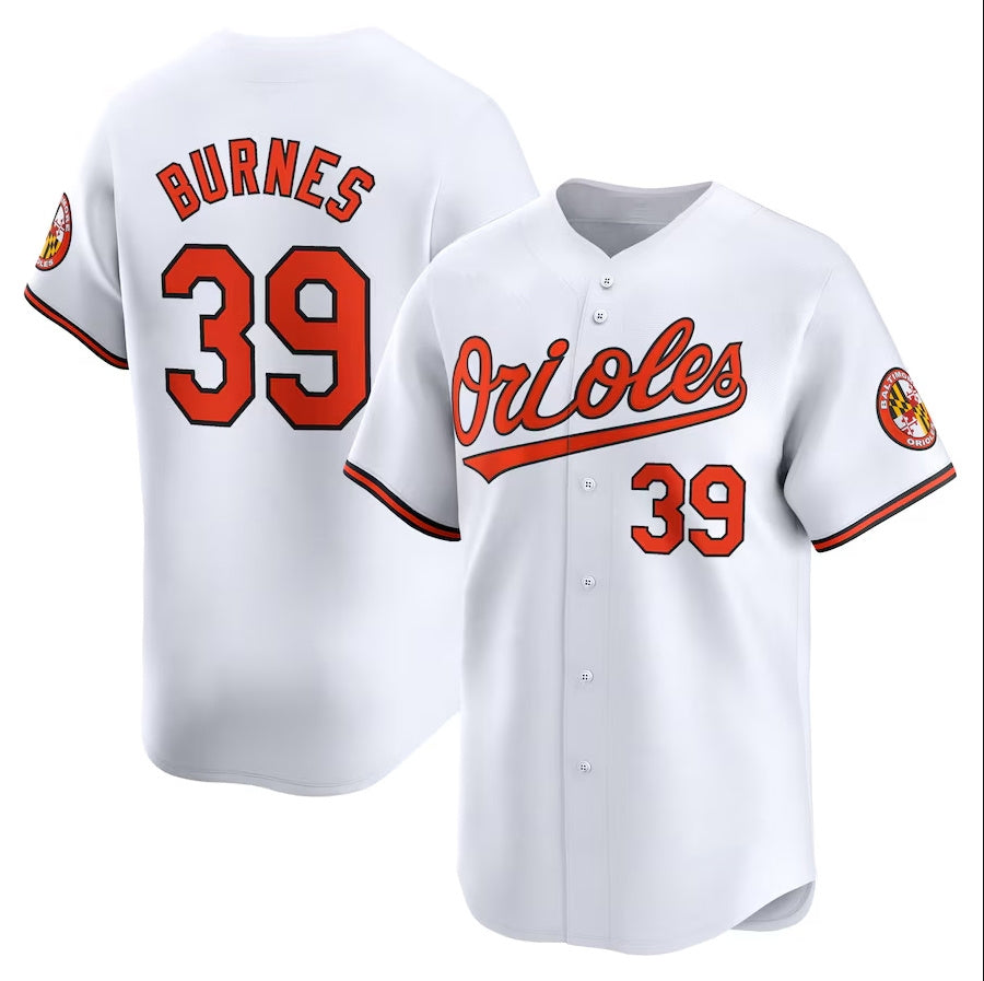 Baltimore Orioles #39 Corbin Burnes Home Limited Player Jersey - White Stitched Baseball Jersey baseball jersey product view 1