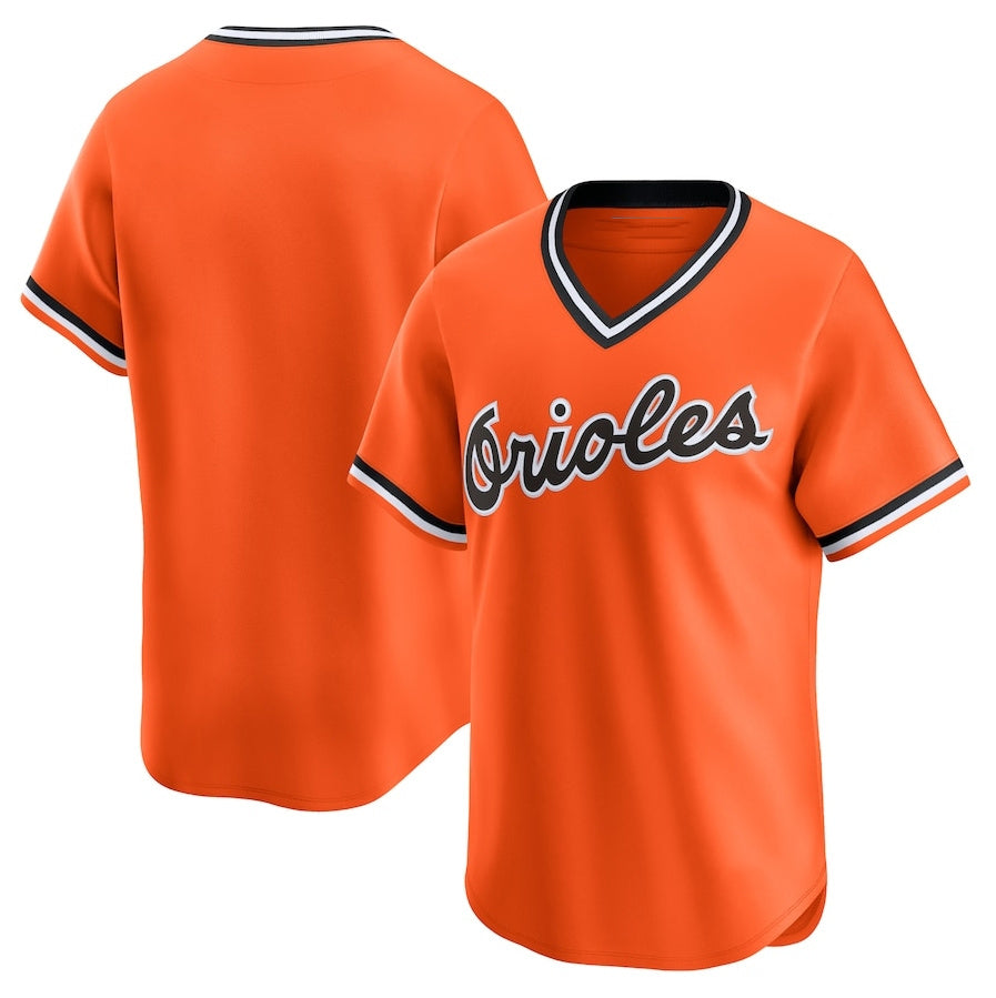 Baltimore Orioles ooperstown Collection Limited Jersey - Orange Stitched Baseball Jersey baseball jersey product view 1