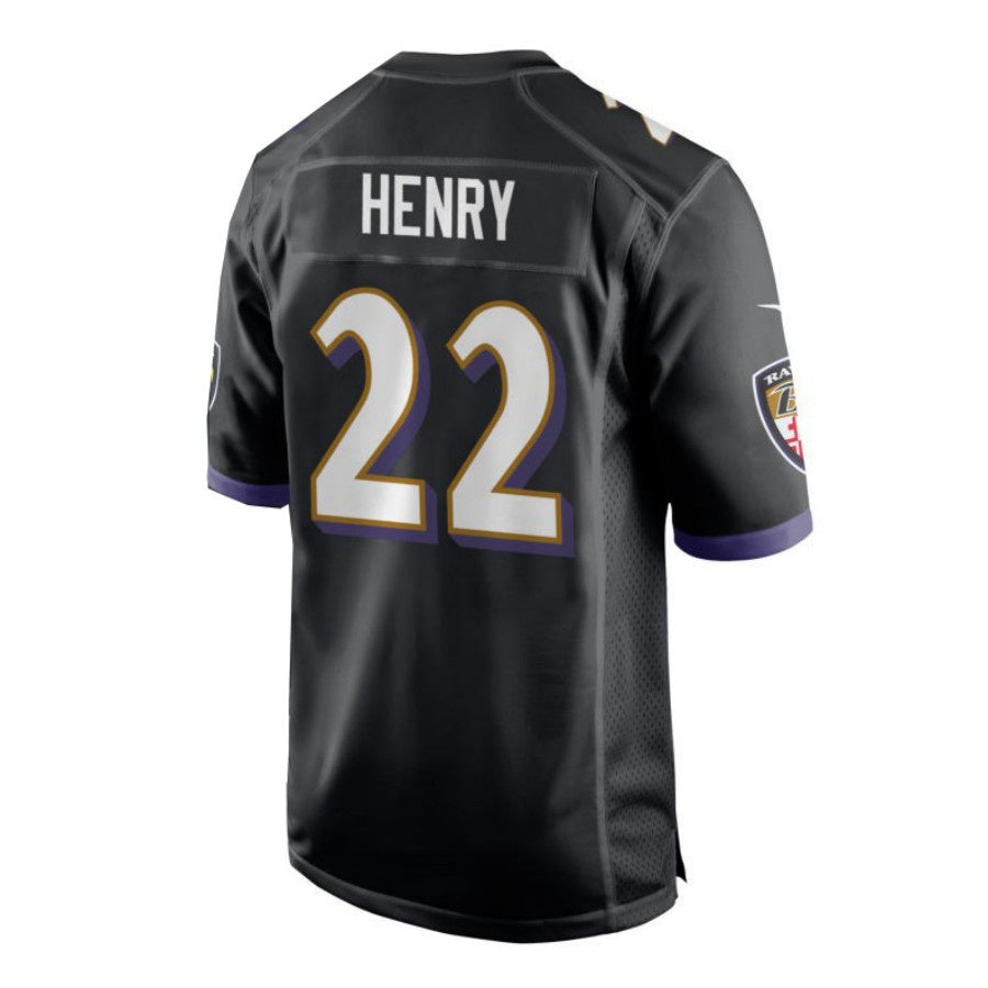 B.Ravens #22 Derrick Henry Game Player Jersey - Black Stitched American Football Jerseys football jersey product view 1
