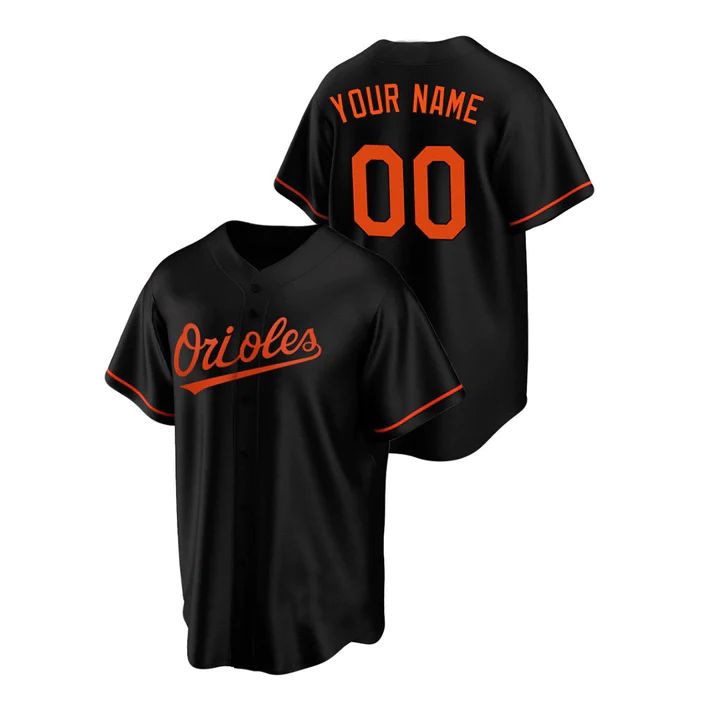 Custom Baltimore Orioles Black Jersey Men Youth Women Stitched Baseball Jerseys baseball jersey product view 1