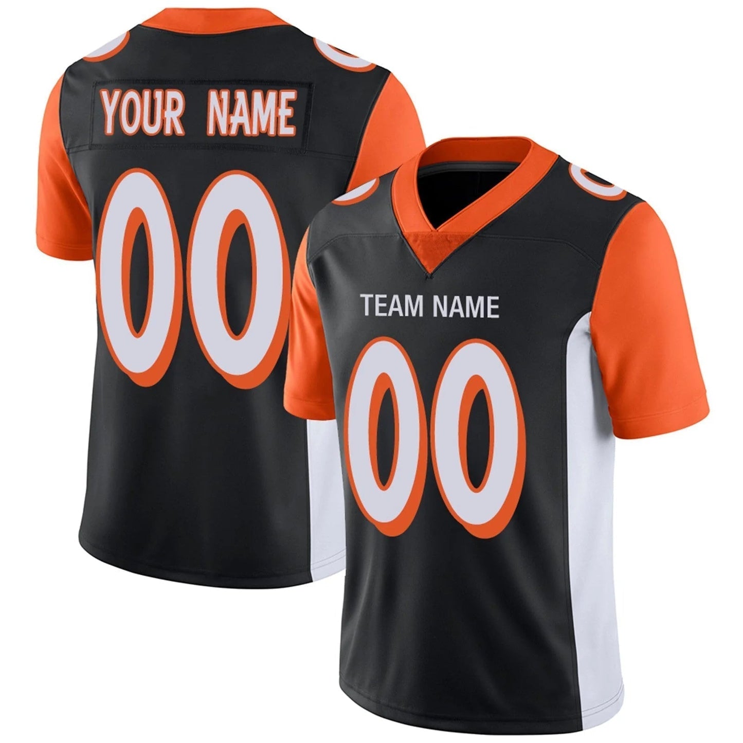 Custom C.Bengals Black Personalized Design Your Own Name and Number for Men Women Youth Jerseys football jersey product view 1