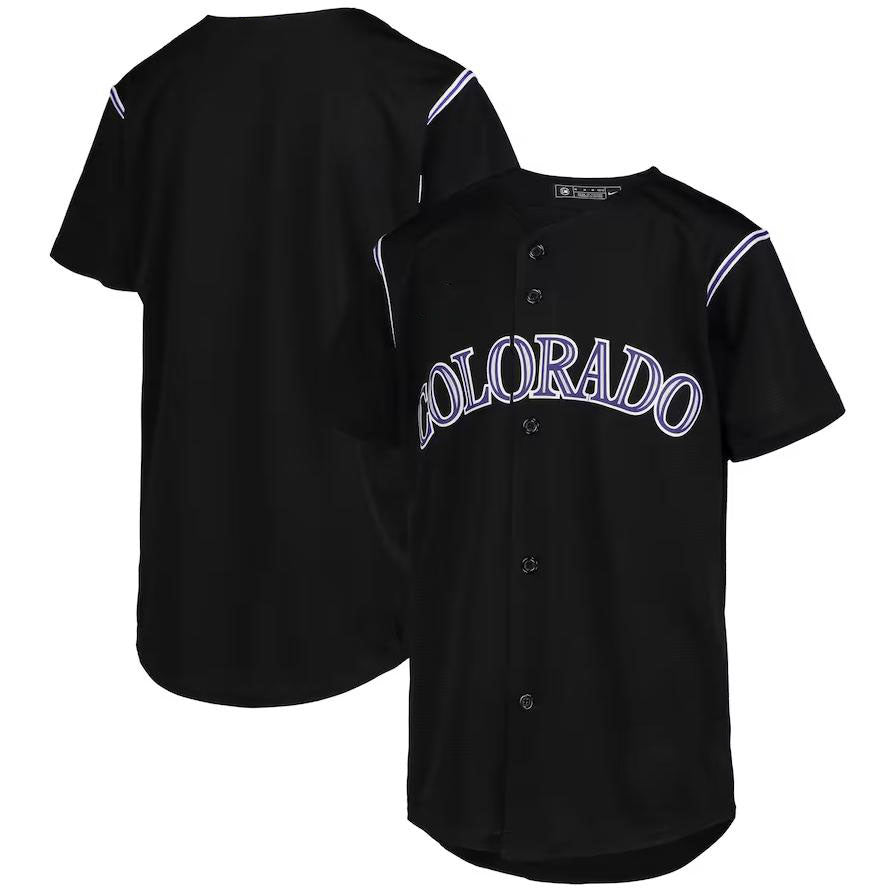 Colorado Rockies Black Home Replica Player Name Jersey Baseball Jerseys baseball jersey product view 1