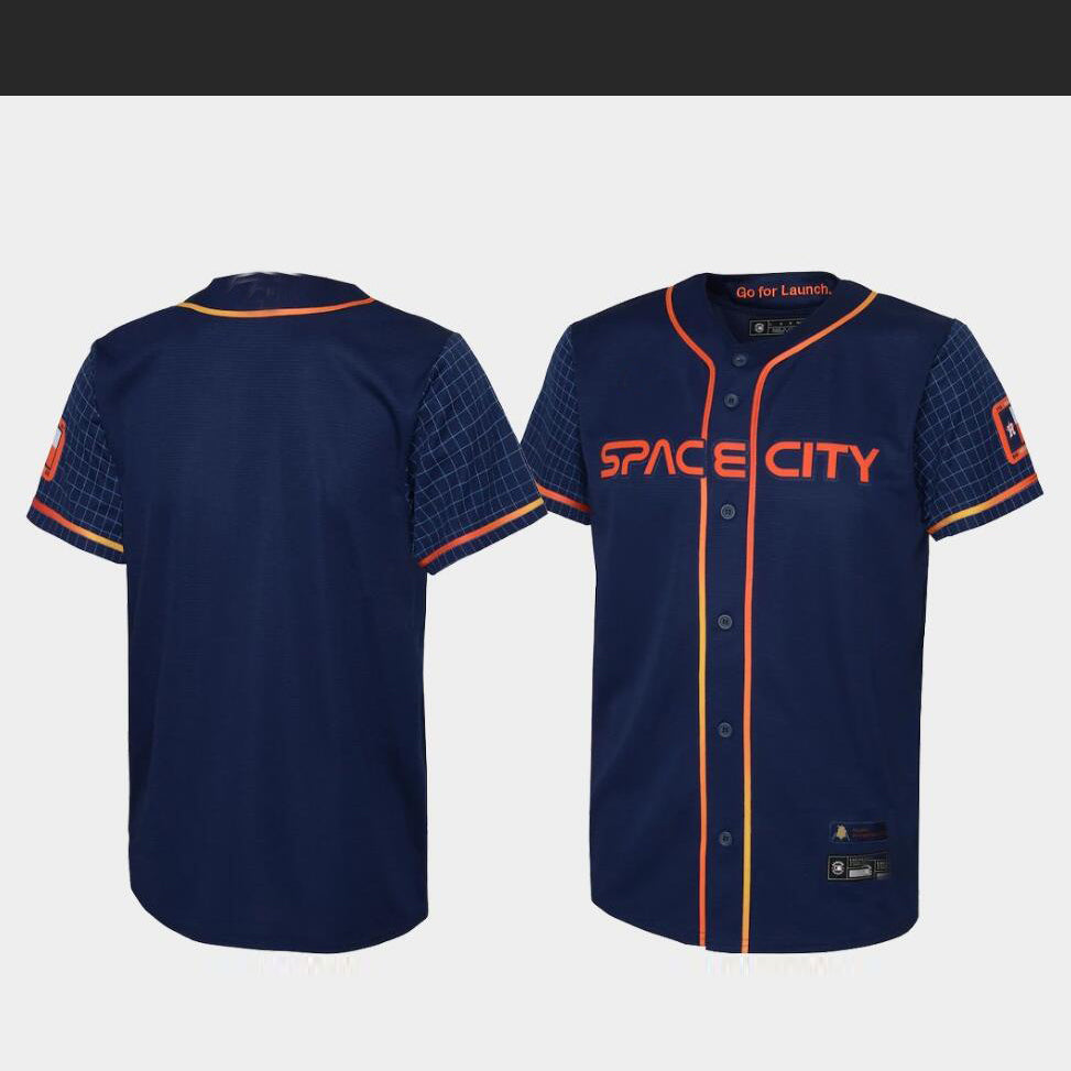 Baseball Jerseys New Houston Astros Blank Navy Stitched 2022 Space City Connect Jersey baseball jersey product view 1