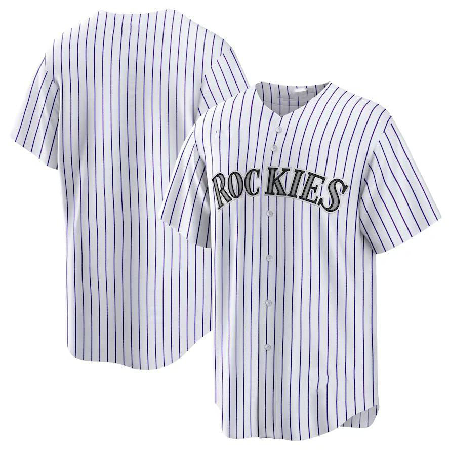 Colorado Rockies Home Limited Jersey - White baseball jersey product view 1