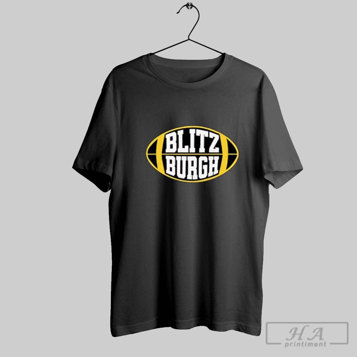 Blitzburgh Triblend Ball - Adult & Kids T-Shirts, Sweatshirts & Hoodies apparel design preview 1