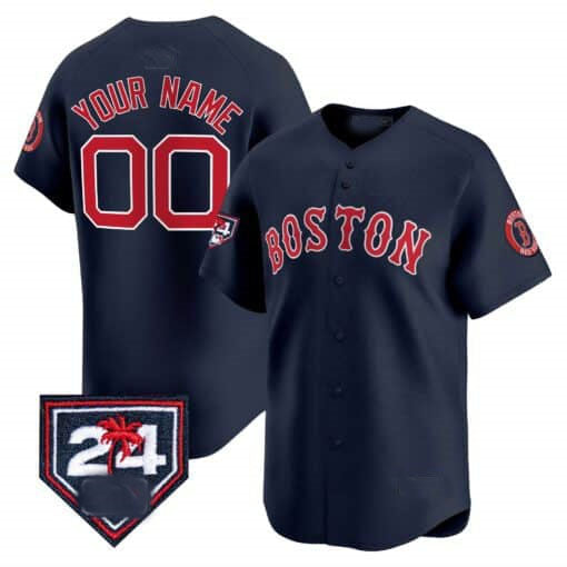 Custom Boston Red Sox 2024 Spring Training Patch Vapor Premier Limited¨C All Stitched Baseball Jersey baseball jersey product view 3