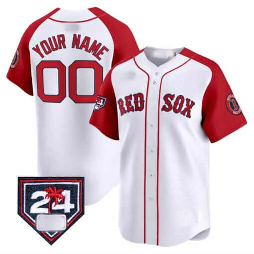 Custom Boston Red Sox 2024 Spring Training Patch Vapor Premier Limited¨C All Stitched Baseball Jersey baseball jersey product view 1
