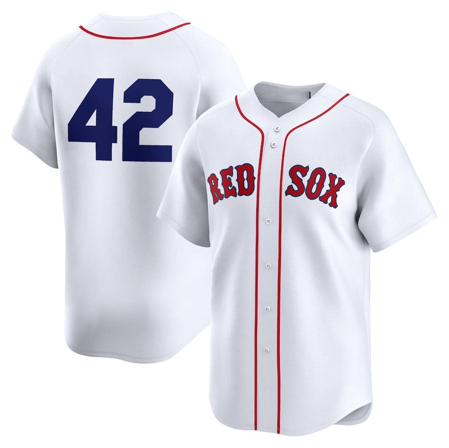 Boston Red Sox 2024 #42 Jackie Robinson Day Home Limited Jersey ¨C White Stitches Baseball Jerseys baseball jersey product view 1