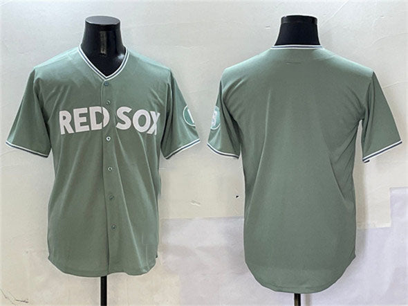 Boston Red Sox Blank Green 2025 City Connect Limited Stitched Baseball Jersey baseball jersey product view 1
