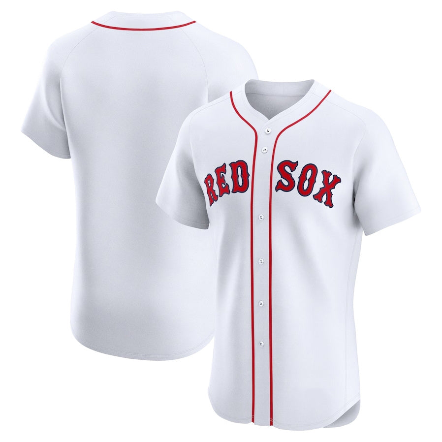 Boston Red Sox Home Elite Jersey - White Stitched Baseball Jersey baseball jersey product view 1