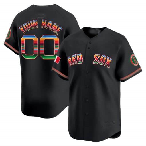 Custom Boston Red Sox Mexico Vapor Premier Limited¨C All Stitched Baseball Jersey baseball jersey product view 2