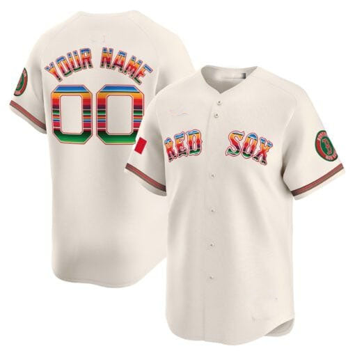 Custom Boston Red Sox Mexico Vapor Premier Limited¨C All Stitched Baseball Jersey baseball jersey product view 3