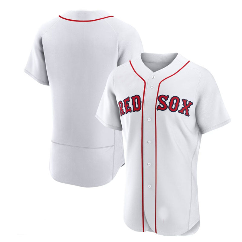 Boston Red Sox Home Authentic Team Jersey - White Baseball Jerseys baseball jersey product view 1