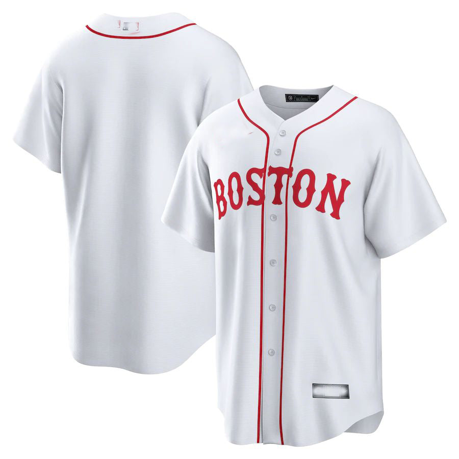 Boston Red Sox White Alternate Replica Team Jersey Baseball Jerseys baseball jersey product view 1