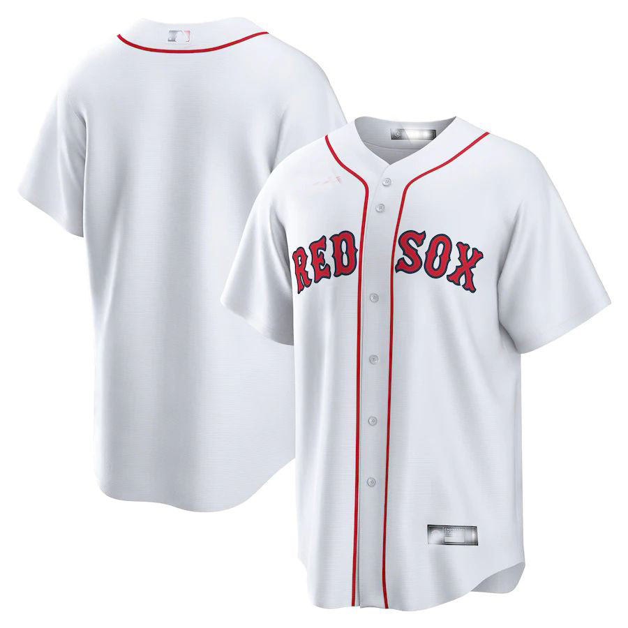 Boston Red Sox White Home Blank Replica Jersey Baseball Jerseys baseball jersey product view 1