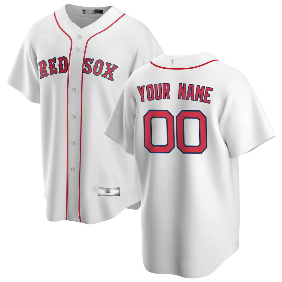 Custom Boston Red Sox Gray Home Replica Custom Jersey Baseball Jerseys baseball jersey product view 1