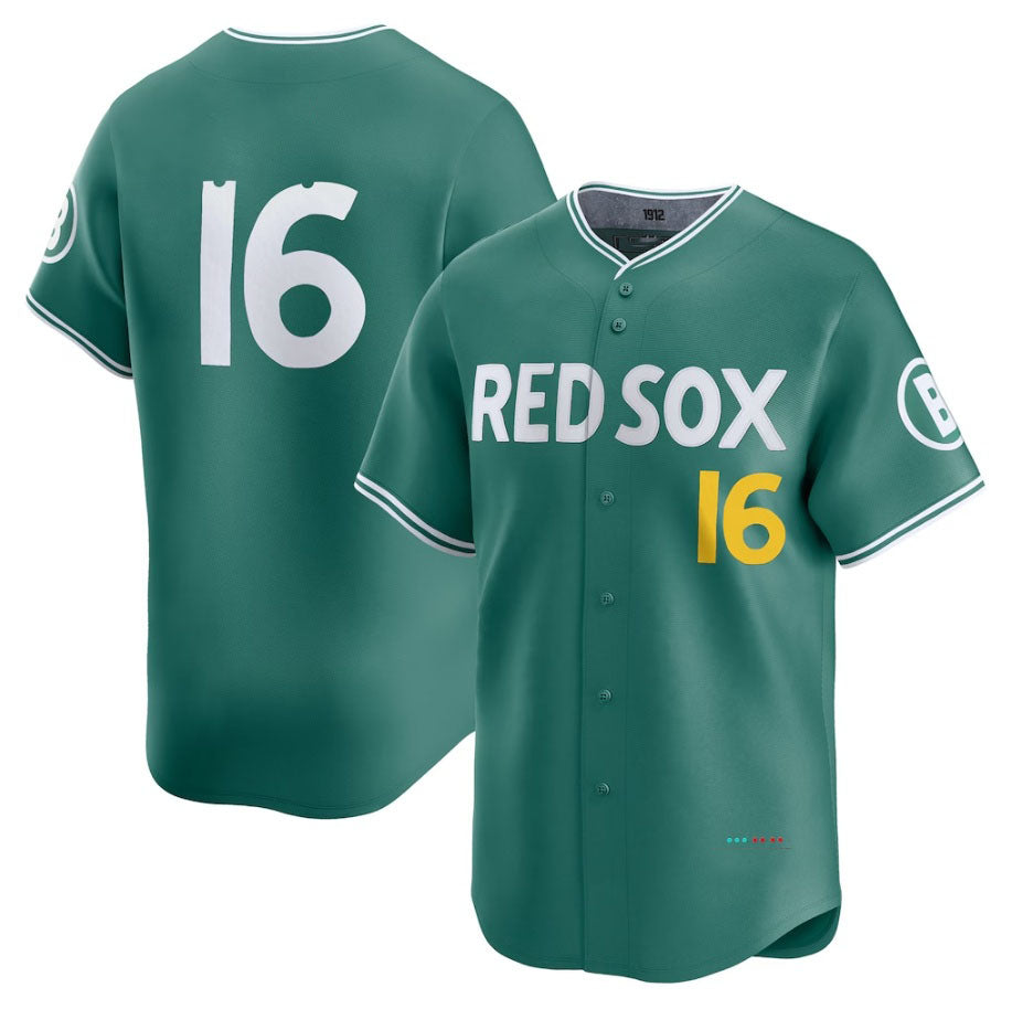 Boston Red Sox #16 Jarren Duran 2025 City Connect Limited Player Jersey - Green Stitched Baseball Jersey baseball jersey product view 1