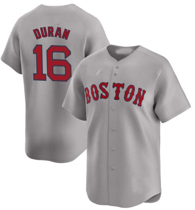 Boston Red Sox #16 Jarren Duran Gray 2024 Away Limited Stitched Baseball Jersey baseball jersey product view 1