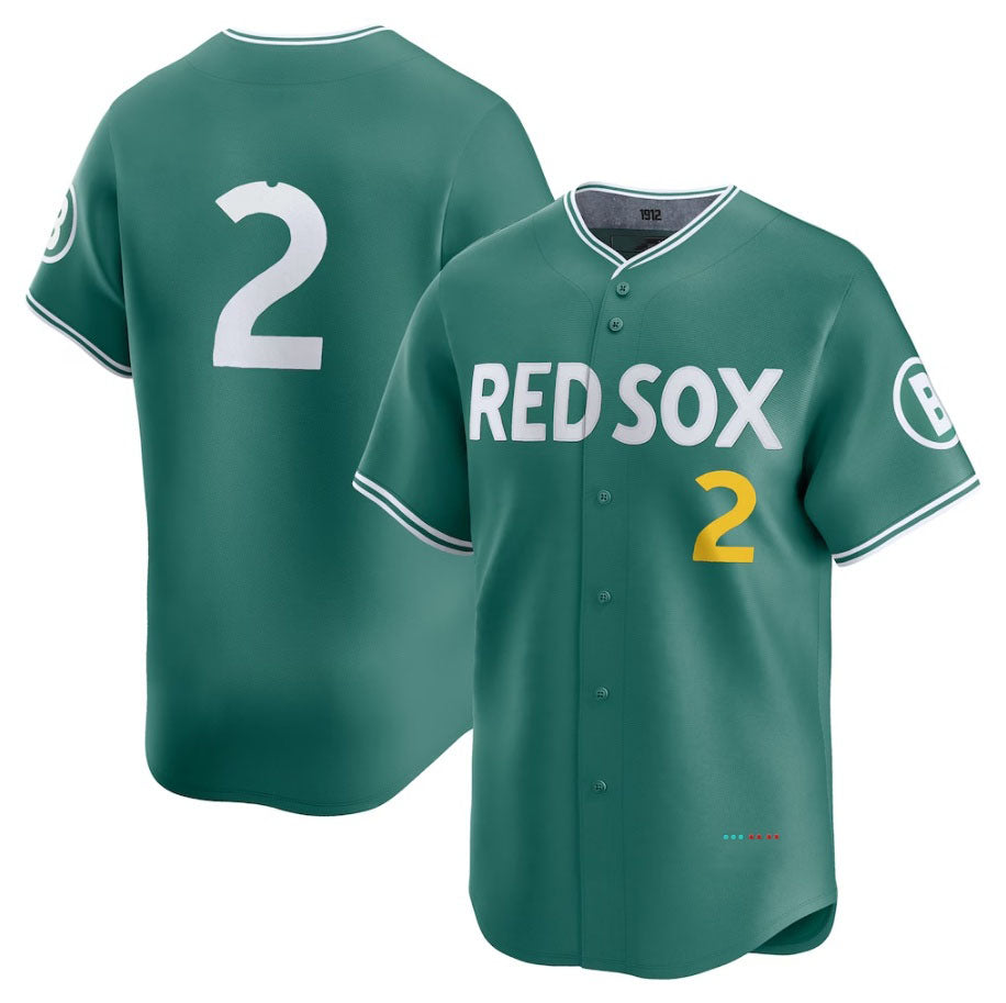 Boston Red Sox #2 Alex Bregman 2025 City Connect Limited Player Jersey - Green Stitched Baseball Jersey baseball jersey product view 1