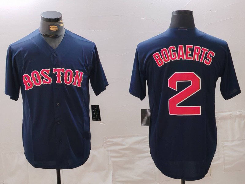 Boston Red Sox #2 Xander Bogaerts Grey Cool Base Stitched Baseball Jerseys baseball jersey product view 1