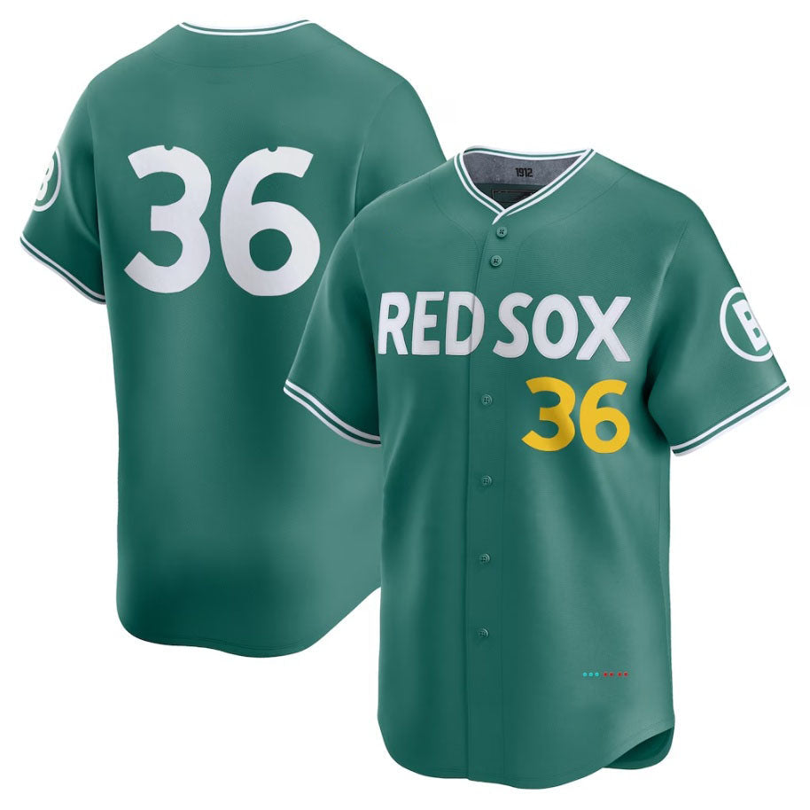 Boston Red Sox #36 Triston Casas 2025 City Connect Limited Player Jersey - Green Stitched Baseball Jersey baseball jersey product view 1