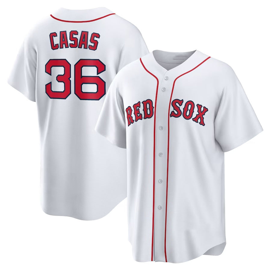Boston Red Sox #36 Triston Casas Home Replica Jersey - White Stitched Baseball Jersey baseball jersey product view 1