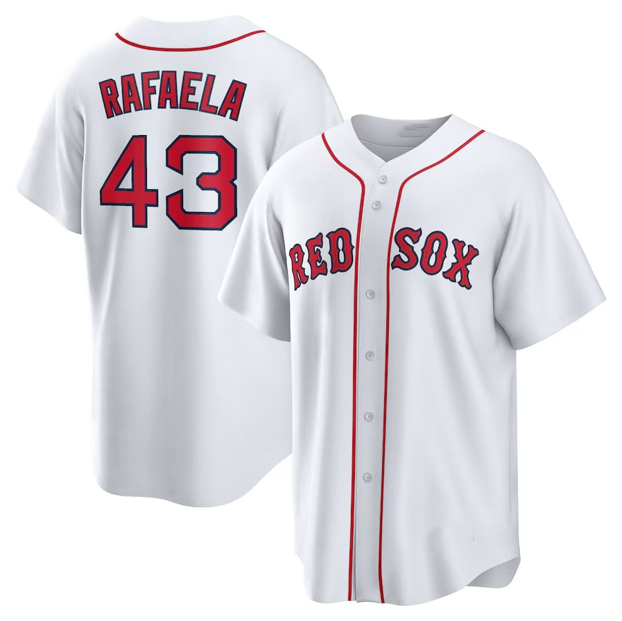 Boston Red Sox #43 Ceddanne Rafaela Home Replica Jersey - White Stitched Baseball Jersey baseball jersey product view 1
