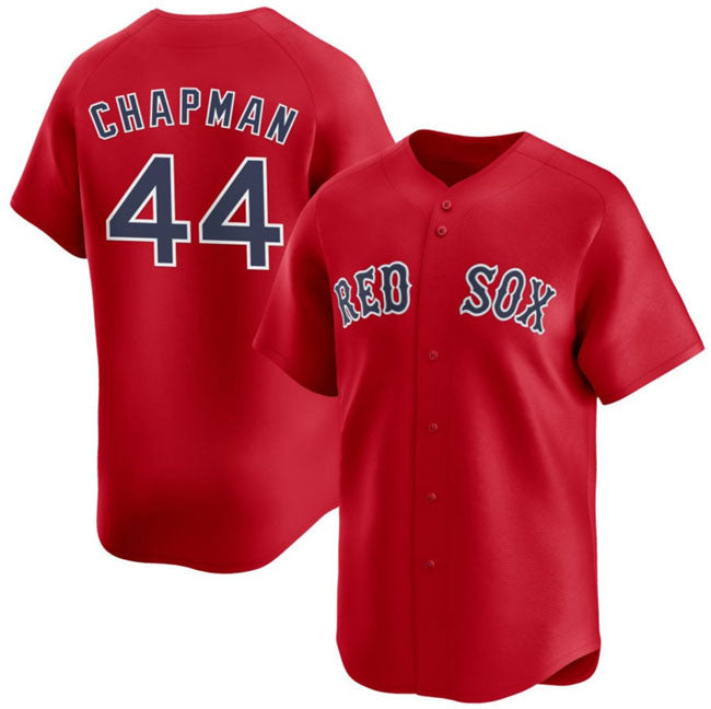 Boston Red Sox #44 Aroldis Chapman Red 2025 Alternate Limited Stitched Baseball Jersey baseball jersey product view 1