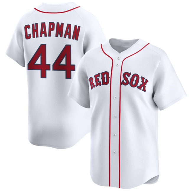 Boston Red Sox #44 Aroldis Chapman White 2025 Home Limited Stitched Baseball Jersey baseball jersey product view 1