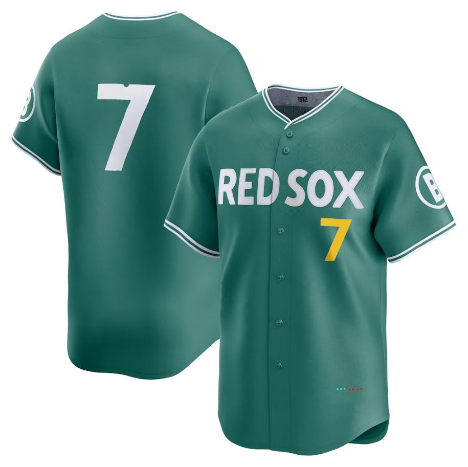 Boston Red Sox #7 Masataka Yoshida 2025 City Connect Limited Player Jersey - Green Stitched Baseball Jersey baseball jersey product view 1