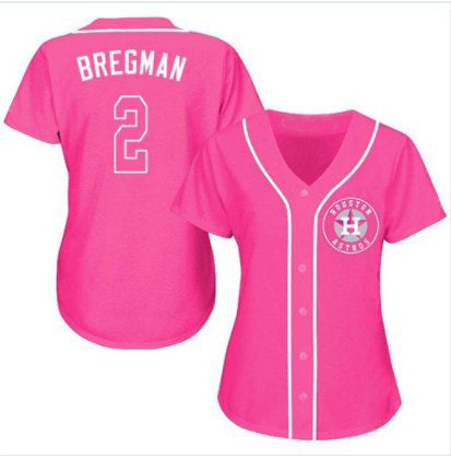 Baseball Jersey Houston Astros Alex Bregman Pink Fashion Stitched Jerseys baseball jersey product view 1