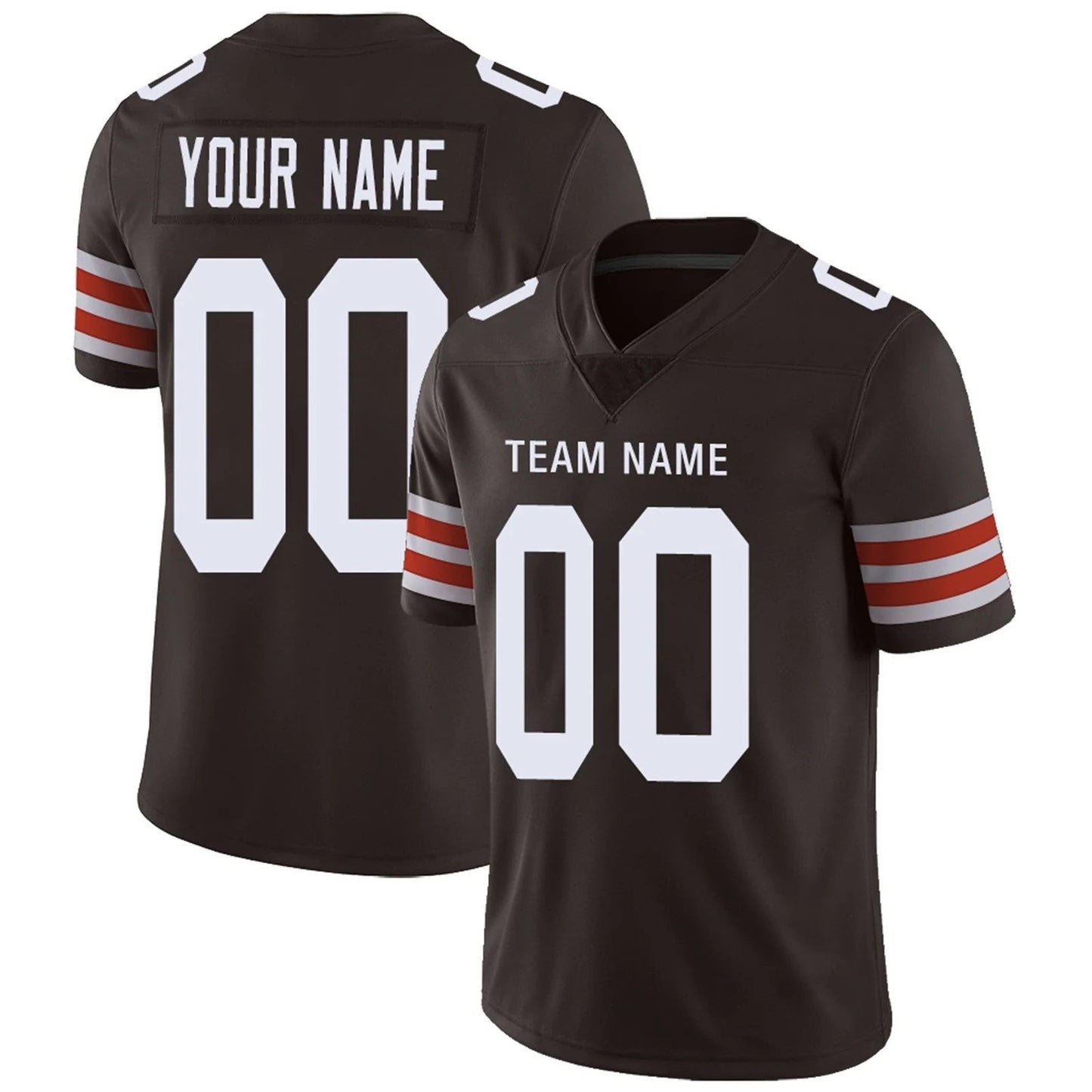 Custom C.Browns Brown Personalized Design Your Own Name and Number for Men Women Youth Jerseys football jersey product view 1
