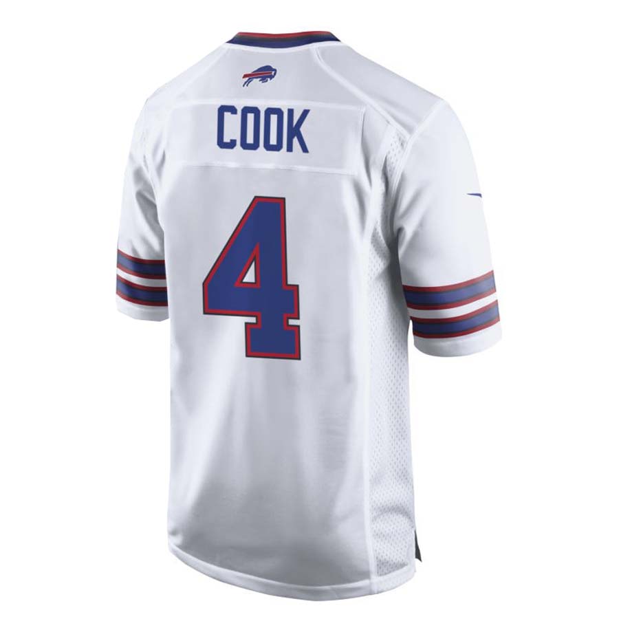 B.Bills #4 James Cook White Game Player Jersey American Stitched Football Jerseys football jersey product view 1