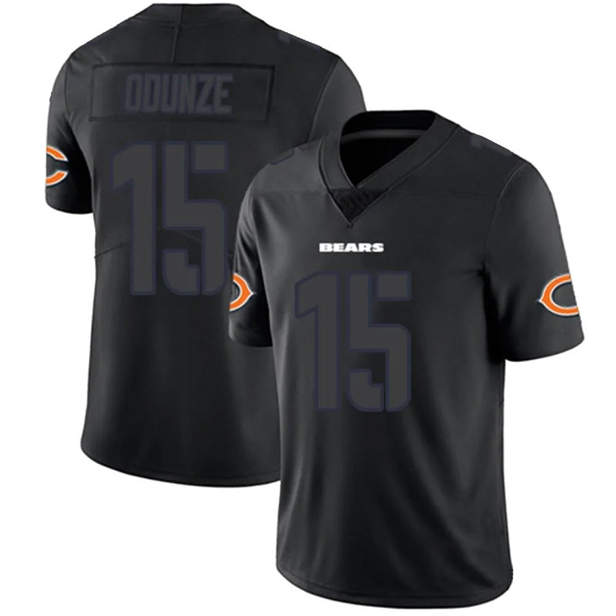C.Bears #15 Rome Odunze Player Legend Limited Black Game Football Jerseys football jersey product view 1