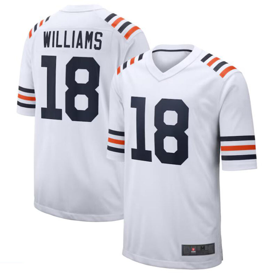 C.Bears #18 Caleb Williams White Game Player Football Jerseys football jersey product view 2