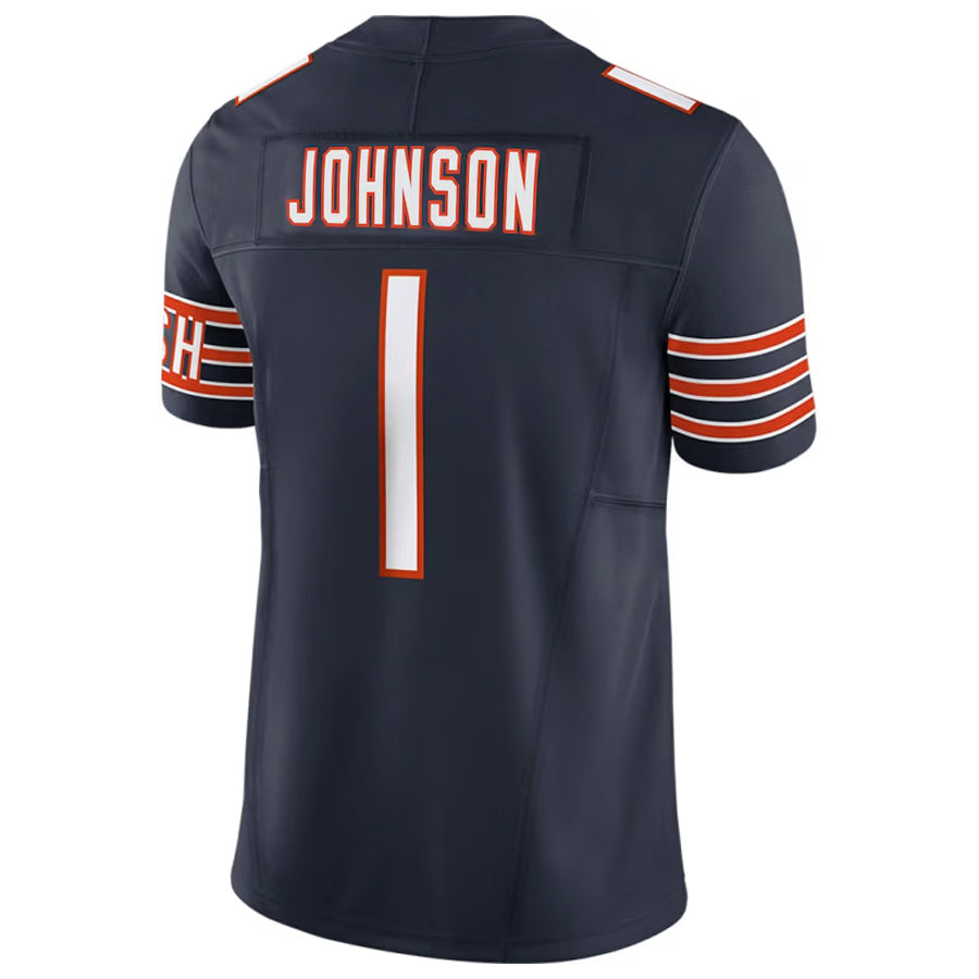 C.Bears #1 Jaylon Johnson Player Navy Vapor F.U.S.E. Limited Football Jerseys football jersey product view 1