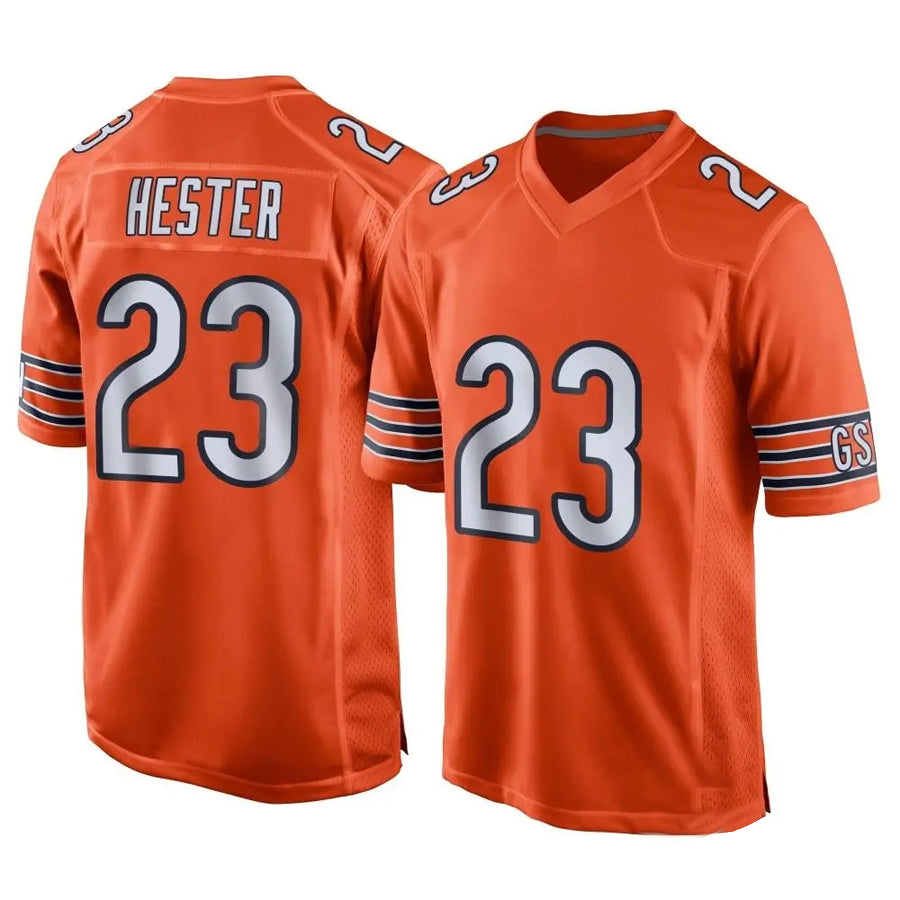 C.Bears #23 Devin Hester Player Orange Home Game Football Jerseys football jersey product view 1