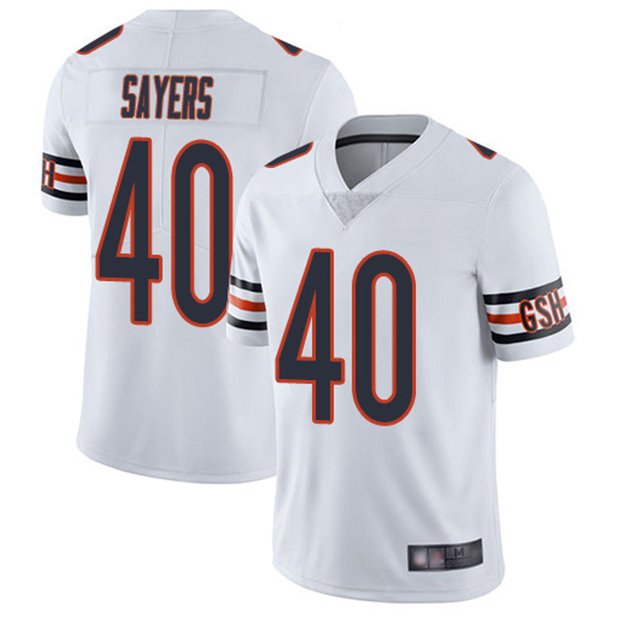 C.Bears #40 Gale Sayers Player White Vapor Limited Game Football Jerseys football jersey product view 1