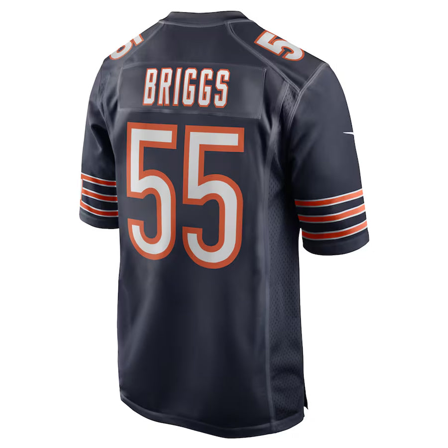 C.Bears #55 Lance Briggs Player Navy Home Game Football Jerseys football jersey product view 1