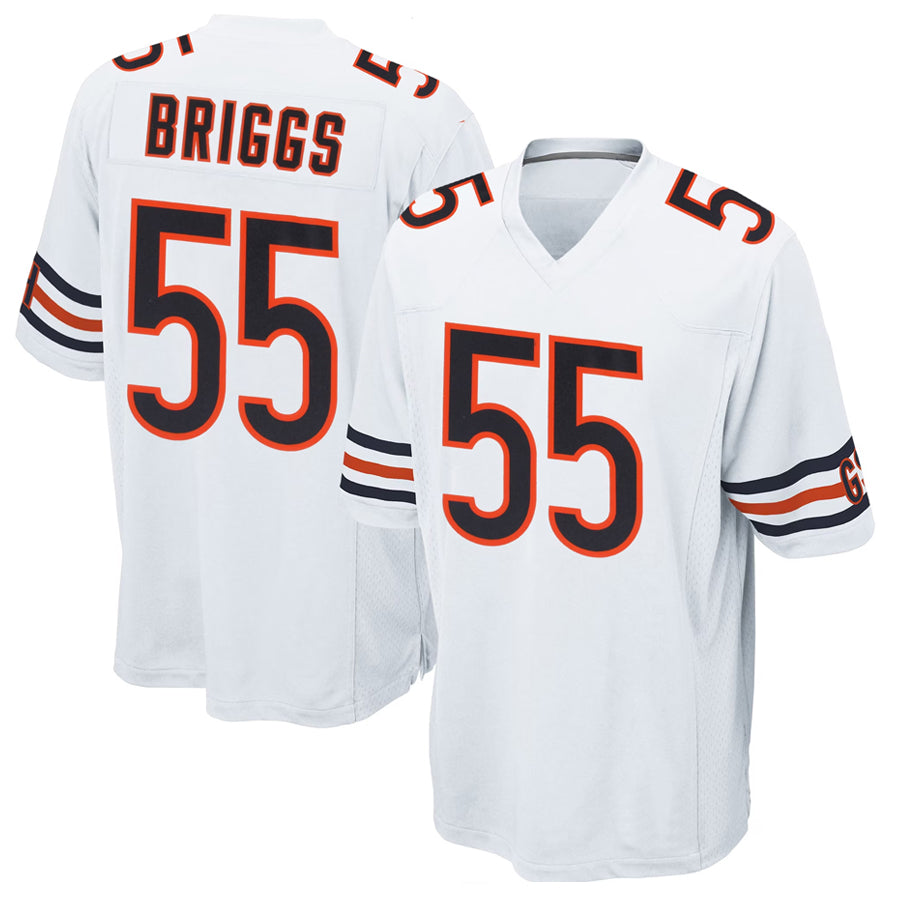 C.Bears #55 Lance Briggs Player White Game Football Jerseys football jersey product view 1