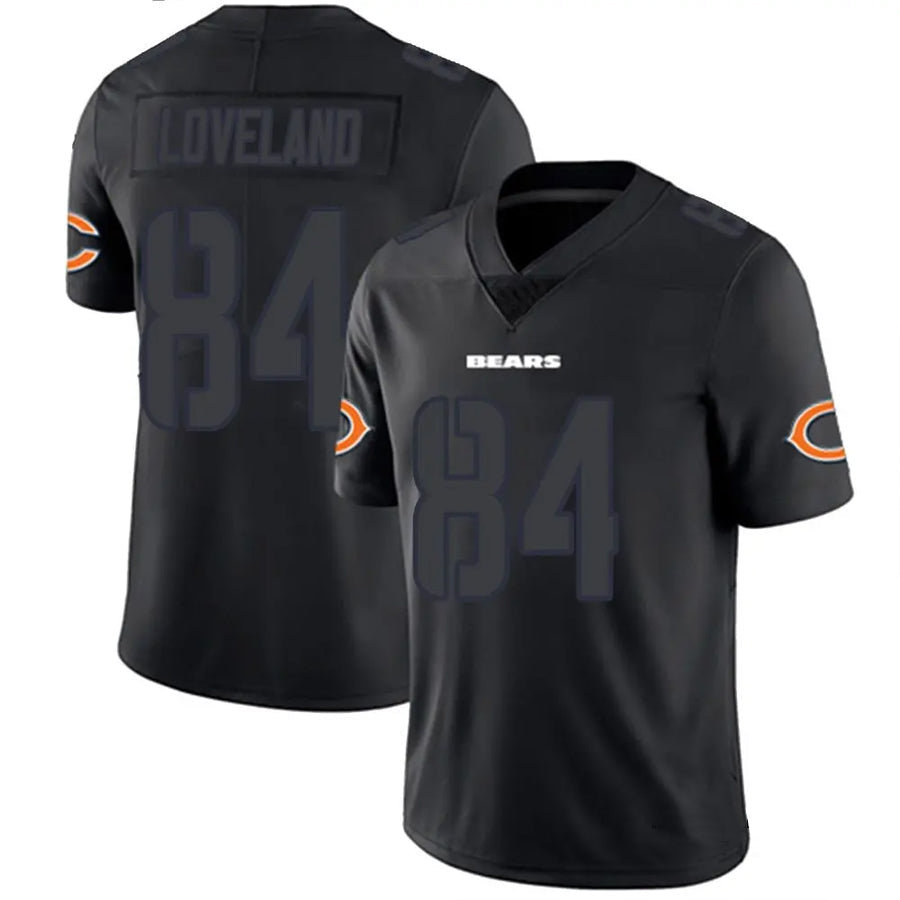 C.Bears #84 Colston Loveland Player Limited Black Impact Football Jerseys football jersey product view 1
