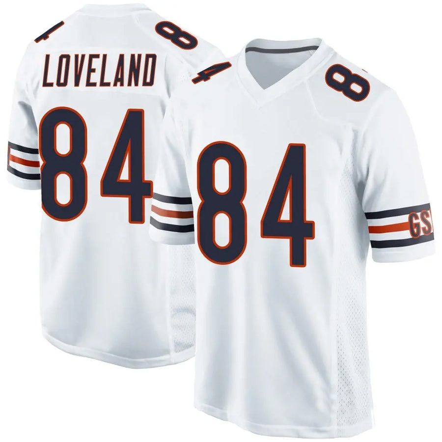 C.Bears #84 Colston Loveland Player Whtie Home Game Football Jerseys football jersey product view 1