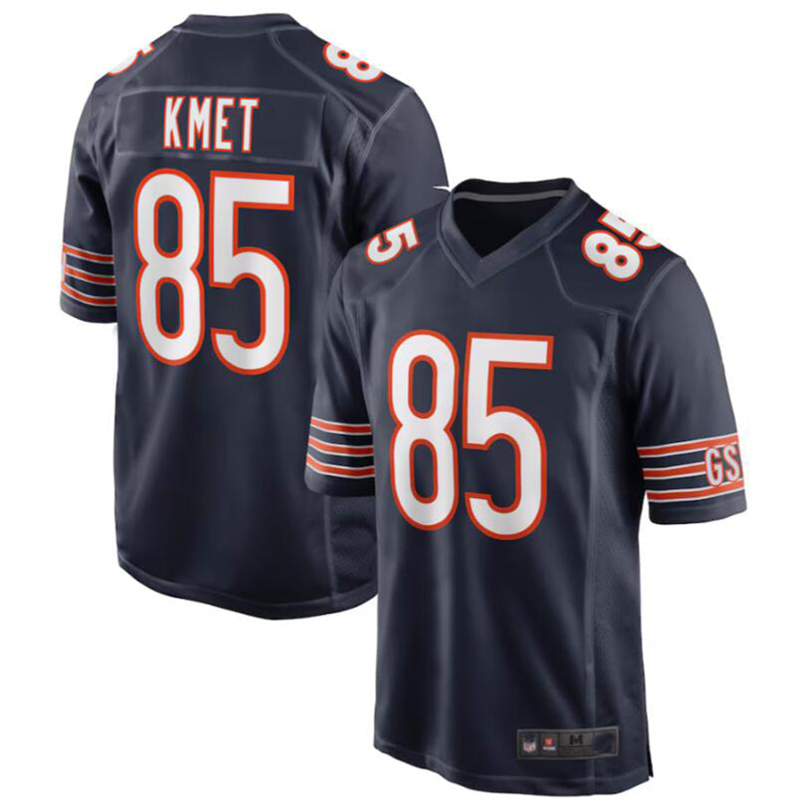 C.Bears #85 Cole Kmet Navy Player Game Jersey American Stitched Football Jerseys football jersey product view 2