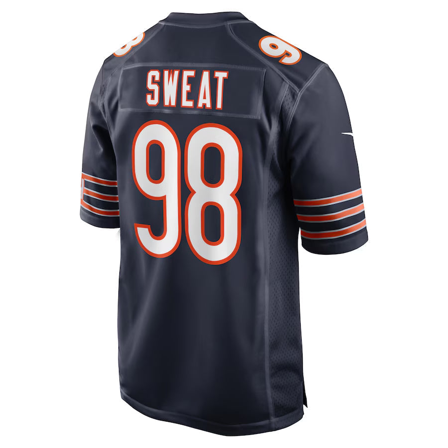C.Bears #98 Montez Sweat Player Navy Home Game Football Jerseys football jersey product view 1