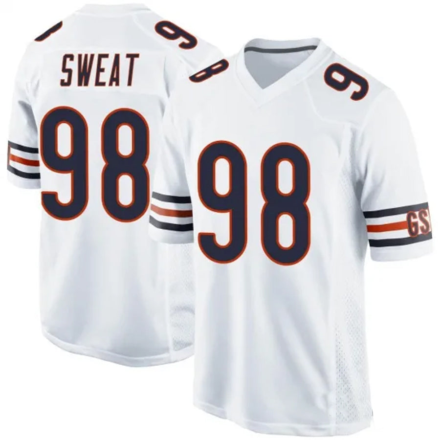 C.Bears #98 Montez Sweat Player White Game Football Jerseys football jersey product view 1