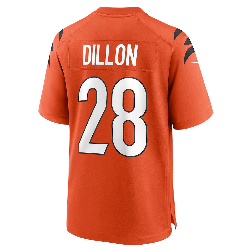 C.Bengals #28 Corey Dillon Player Orange Home Game Football Jerseys football jersey product view 1
